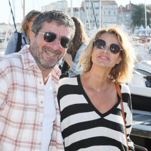 Ingrid Chauvin et son compagnon Philippe Warrin au photocall de la série "Demain nous appartient" lors de la 24ème édition du Festival de la Fiction TV de La Rochelle, France, le 17 septembre 2022. © Patrick bernard/Bestimage 