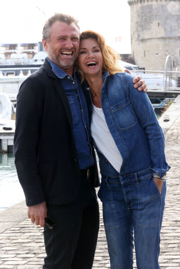 Alexandre Brasseur et Ingrid Chauvin de "Demain nous appartient" - Festival de la Fiction de La Rochelle. Le 18 septembre 2021 © Jean-Marc Lhomer / Bestimage