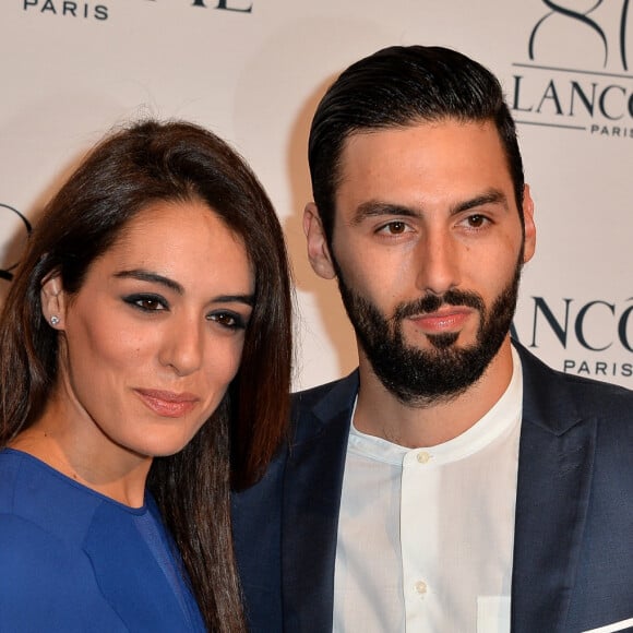 Sofia Essaidi et Adrien Galo lors de la soirée WOW du 80e anniversaire de Lancome qui s'est tenue au Casino de Paris, le 7 juillet 2015. Nicolas Briquet/ABACAPRESS.COM