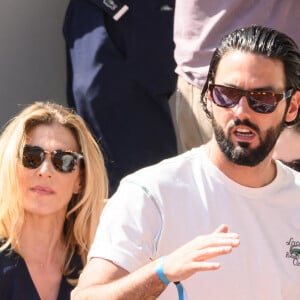 Sofia Essaidi et son mari Adrien Galo assistent aux Internationaux de France 2023 à Roland Garros le 3 juin 2023 à Paris. Laurent Zabulon/ABACAPRESS.COM