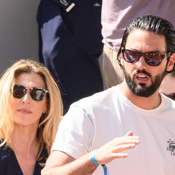Sofia Essaidi et son mari Adrien Galo assistent aux Internationaux de France 2023 à Roland Garros le 3 juin 2023 à Paris. Laurent Zabulon/ABACAPRESS.COM