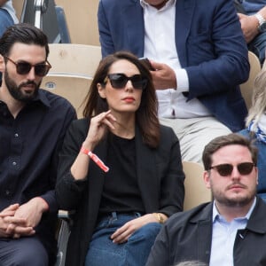 Sofia Essaïdi et Adrien Galo dans les gradins de Roland Garros 2022 le 29 mai 2022 à Paris. Nasser Berzane/ABACAPRESS.COM