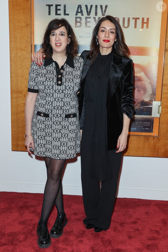 Michale Boganim et Sofia Essaïdi assistent à l'avant-première du film "Tel Aviv - Beyrouth" au cinéma L'Arlequin le 1er février 2023 à Paris. Nasser Berzane/ABACAPRESS.COM