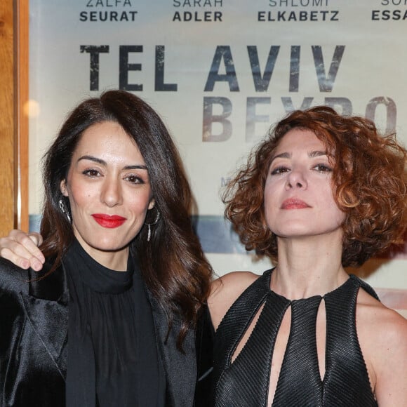 Sofia Essaidi et Zalfa Seurat assistent à la première du film "Tel Aviv - Beyrouth" au cinéma L'Arlequin le 1er février 2023 à Paris. Nasser Berzane/ABACAPRESS.COM