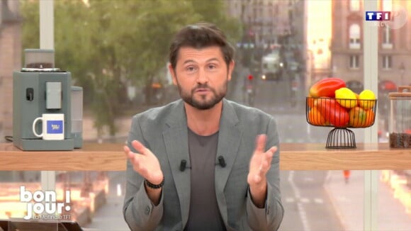 Le nom de Christophe Beaugrand a été avancé dans la presse pour remplacer Thomas Sotto dans "Télématin"
Christophe Beaugrand sur le plateau de "Bonjour !"