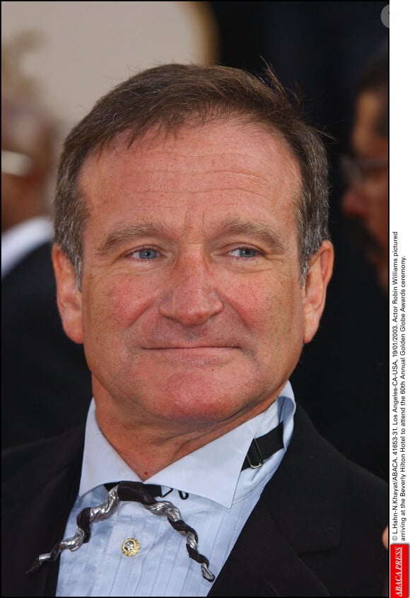 Le patrimoine colossal de Robin Williams était estimé à une centaine de millions de dollars.
L'acteur Robin Williams arrive à l'hôtel Beverly Hilton pour assister à la 60e cérémonie annuelle des Golden Globe Awards, le 19 janvier 2003. L.Hahn-N.Khayat/ABACA.