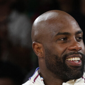 Le Français Teddy Riner a remporté la médaille d'or de l'épreuve de judo masculin +100 kg lors de la septième journée des Jeux Olympiques de Paris 2024, le 2 août 2024. Michaël Chavet/ZUMA Press Wire.