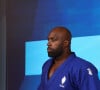 Vendredi 2 août, le judoka a obtenu sa 4e médaille d'or olympique, la troisième dans la même catégorie.
Teddy Riner lors de la demi-finale du judo masculin +100 kg le 7e jour des Jeux Olympiques de Paris 2024 dans la salle de l'Arena Champ-de-Mars à Paris, le 2 août 2024. Mickael Chavet/ZUMA Press Wire).