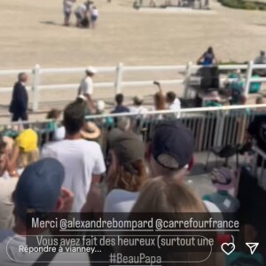 Merci Alexandre Bombard (Directeur général de Carrefour ndlr). Vous avez fait des heureux. Surtout une. Beau-papa", a-t-il notamment écrit en évoquant sa belle-fille.
(Capture d'écran Instagram Vianney)