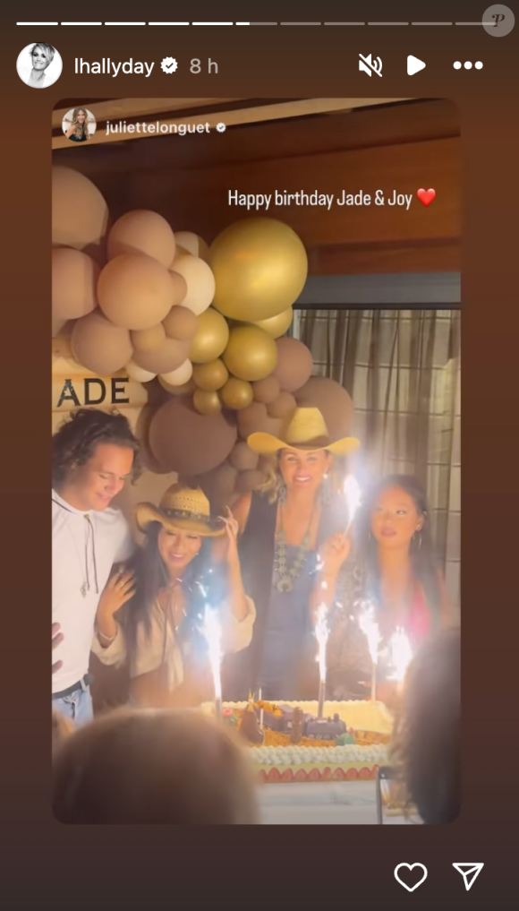 Jade et Joy Hallyday ont pu faire venir plusieurs de leurs amis depuis Los Angeles
Jade et Joy Hallyday (20 et 16 ans) fêtent leurs anniversaires lors d'une soirée cow-boyw organisée par Laeticia Hallyday à Saint-Barth.