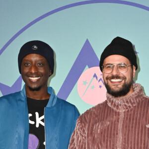 Ahmed Sylla et Karim Jemili à la projection du film Ici et là-bas lors du 27ème Festival du Film de Comédie à L'Alpe d'Huez, le 19 janvier 2024. Mireille Ampilhac/ABACAPRESS.COM