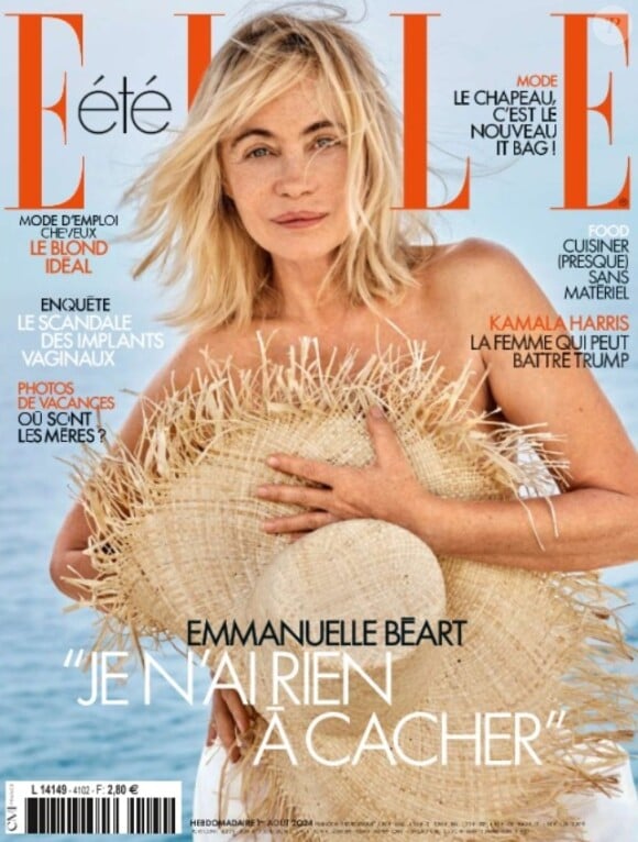 Emmanuelle Béart mise à l'honneur dans la nouvelle édition du magazine "ELLE".