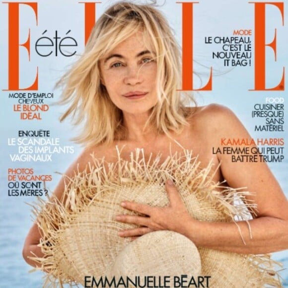 Emmanuelle Béart mise à l'honneur dans la nouvelle édition du magazine "ELLE".