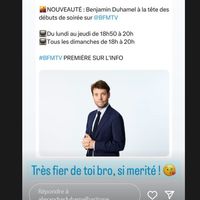 BFMTV : Benjamin Duhamel s'offre une belle promotion avant la rentrée, son frère (et star dans un domaine très différent) réagit