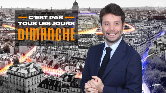 Benjamin Duhamel, déjà animateur de "C'est pas tous les jours dimanche" chaque week-end, arrivera en quotidienne à la rentrée sur BFMTV
Logo de "C'est pas tous les jours dimanche" sur BFMTV