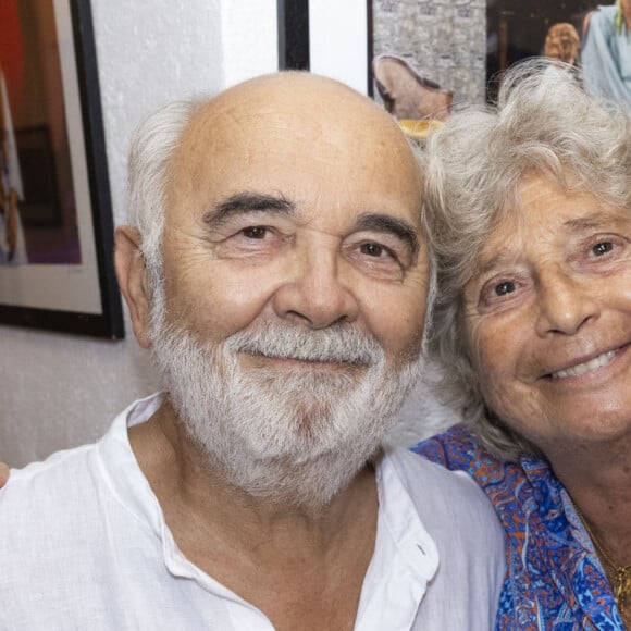 Exclusif - Gérard Jugnot, Jacqueline Franjou - Personnalités à la représentation de la pièce de théâtre "Le jour du kiwi" au Théâtre de Verdure lors du 40ème Festival de Ramatuelle. Le 6 août 2024 © Cyril Bruneau / Festival de Ramatuelle / Bestimage