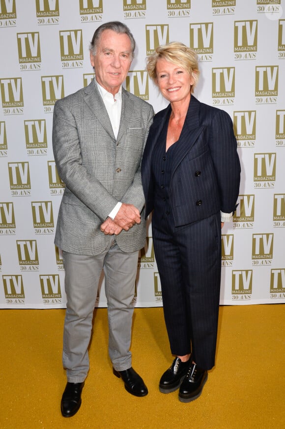 Exclusif - William Leymergie et Sophie Davant - Soirée d'anniversaire des 30 ans de TV Magazine au Pavillon des Champs-Elysées à Paris le 17 octobre 2017. © Coadic Guirec/Bestimage