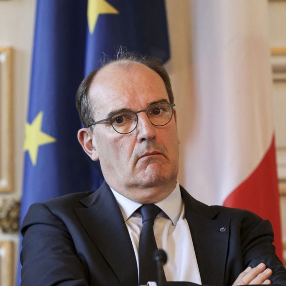 Jean Castex, président de l'Agence de financement des infrastructures de transport de France (AFIT France) lors de la signature de quatre conventions permettant de soutenir le développement de transports en commun de Strasbourg, France, le 22 septembre 2022. © Elyxandro Cegarra/Panoramic/Bestimage