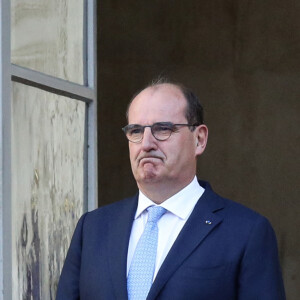 Passation de pouvoirs entre l'ancien Premier ministre français, Jean Castex et la nouvelle Première ministre française, Elisabeth Borne à l Hôtel de Matignon à Paris, France, le 16 mai 2022. © Stéphane Lemouton/Bestimage