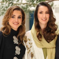 Rania de Jordanie grand-mère : premier portrait officiel de son fils Hussein et sa belle-fille Rajwa avec leur bébé Iman