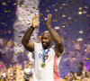 Le triple champion olympique a été accueilli en héros par les habitants à l'aéroport
Teddy Riner, Medaille d'or Judo par équipe - Les médaillés français au Club France lors des Jeux Olympiques de Paris2024 (JO) le 3 aout 2024. © Jérémy Melloul/Bestimage 