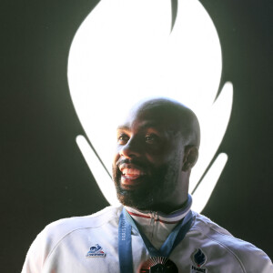 Teddy Riner, Medaille d'or Judo par équipe - Les médaillés français au Club France lors des Jeux Olympiques de Paris 2024 (JO), le 3 aout 2024. © Stéphane Lemouton / Bestimage 