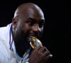 Le judoka tricolore a encore brillé lors des Jeux Olympiques de Paris 2024
Teddy Riner. ( Photo by federico pestellini / DPPI / Panoramic )