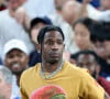 Le chanteur a été arrêté ivre après avoir frappé un agent de sécurité qui tentait de s'interposer entre lui et son garde du corps, avec qui avait lieu la bagarre initiale…
Travis Scott - Les célébrités en tribunes pendant l'épreuve de basketball de Demi-Finale opposant la France à l'Allemagne lors des Jeux Olympiques de Paris 2024 (JO) à l'Arena Bercy, à Paris, France, le 8 août 2024. © Jacovides-Perusseau/Bestimage