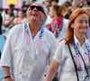 Le couple a pu assister à la finale de basket
Gilbert Montagné et sa femme Nikole Montagné - Arrivées à la finale de basketball "France vs USA" à l'Arena Bercy à Paris, lors des Jeux Olympiques Paris 2024. Le 10 août 2024 © Perusseau-Jacovides / Bestimage 