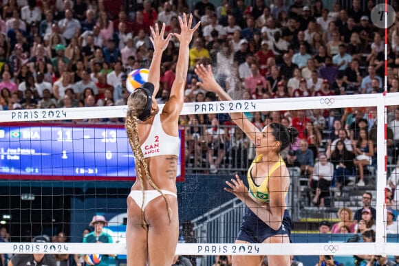 Eduarda Santos Lisboa (BRA) - Finale féminine Canada-Brésil pour le Volleyball de plage aux JO de Paris le 9 août 2024  © Baptiste Autissier / Panoramic / Bestimage