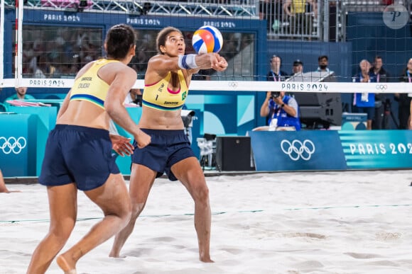 Ana Patricia Silva Ramos (BRA) - Finale féminine Canada-Brésil pour le Volleyball de plage aux JO de Paris le 9 août 2024  © Baptiste Autissier / Panoramic / Bestimage