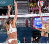 Le match a pu reprendre
Eduarda Santos Lisboa (BRA) - Finale féminine Canada-Brésil pour le Volleyball de plage aux JO de Paris le 9 août 2024  © Baptiste Autissier / Panoramic / Bestimage