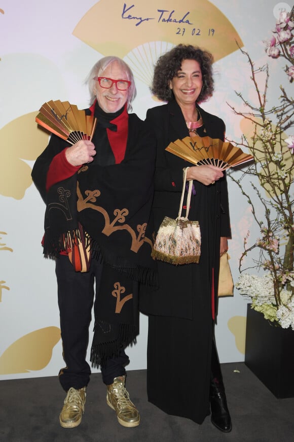 Pierre Richard et sa femme Ceyla Lacerda pendant la soirée "Kenzo Takada's Birthday Night" pour fêter les 80 ans de Kenzo Takada au Pavillon Ledoyen à Paris, France, le 28 février 2019. © Coadic Guirec/Bestimage