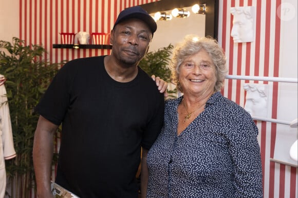 Exclusif - MC Solaar, Jacqueline Franjou - Dîner au restaurant de Tahiti, à la suite du concert de MC Solaar au Théâtre de Verdure lors du 40ème Festival de Ramatuelle. Le 11 août 2024 © Cyril Bruneau / Festival de Ramatuelle / Bestimage 