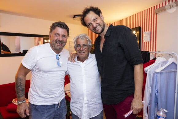 Exclusif - Philippe Lellouche, Michel Boujenah, Eric Antoine - Personnalités au spectacle "Adieu les Magnifiques" de Michel Boujenah au Théâtre de Verdure pour la clôture du 40ème Festival de Ramatuelle. Le 12 août 2024 © Cyril Bruneau / Festival de Ramatuelle / Bestimage 