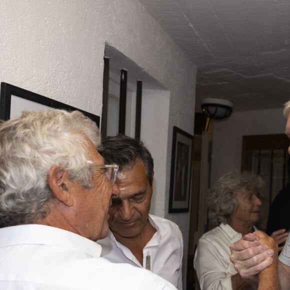 Exclusif - David Mac Neil, Michel Boujenah - Personnalités au spectacle "Adieu les Magnifiques" de Michel Boujenah au Théâtre de Verdure pour la clôture du 40ème Festival de Ramatuelle. Le 12 août 2024 © Cyril Bruneau / Festival de Ramatuelle / Bestimage 