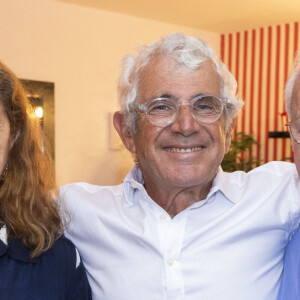 Exclusif - Andrée Zana-Murat, Michel Boujenah, Bernard Murat - Personnalités au spectacle "Adieu les Magnifiques" de Michel Boujenah au Théâtre de Verdure pour la clôture du 40ème Festival de Ramatuelle. Le 12 août 2024 © Cyril Bruneau / Festival de Ramatuelle / Bestimage 