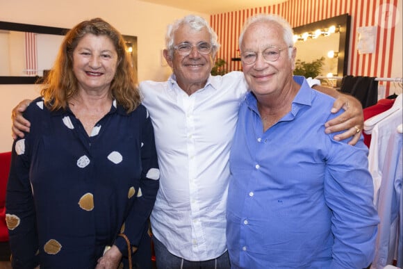 Exclusif - Andrée Zana-Murat, Michel Boujenah, Bernard Murat - Personnalités au spectacle "Adieu les Magnifiques" de Michel Boujenah au Théâtre de Verdure pour la clôture du 40ème Festival de Ramatuelle. Le 12 août 2024 © Cyril Bruneau / Festival de Ramatuelle / Bestimage 