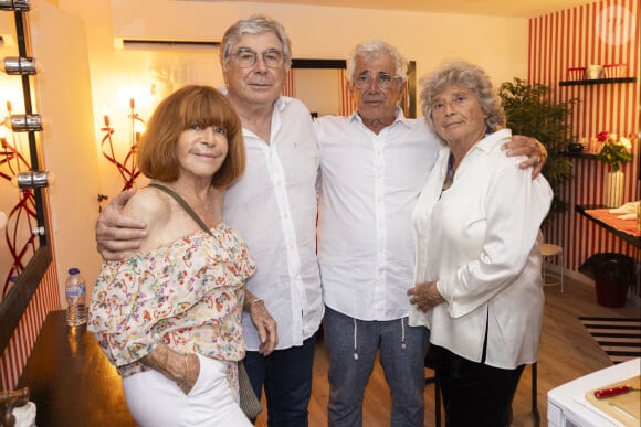 Exclusif - Roland Bruno et sa femme, Michel Boujenah, Jacqueline Franjou - Personnalités au spectacle "Adieu les Magnifiques" de Michel Boujenah au Théâtre de Verdure pour la clôture du 40ème Festival de Ramatuelle. Le 12 août 2024 © Cyril Bruneau / Festival de Ramatuelle / Bestimage 