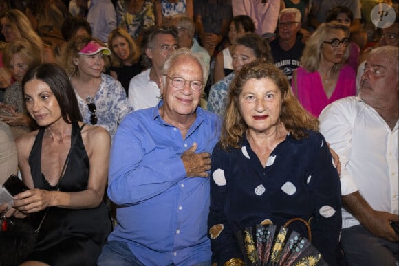 Exclusif - Bernard Murat et sa femme Andrée Zana-Murat - Personnalités au spectacle "Adieu les Magnifiques" de Michel Boujenah au Théâtre de Verdure pour la clôture du 40ème Festival de Ramatuelle. Le 12 août 2024 © Cyril Bruneau / Festival de Ramatuelle / Bestimage 