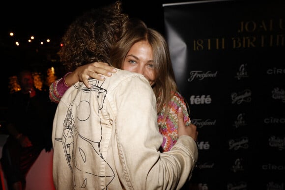 Exclusif - Joalukas Noah avec Stella Belmondo lors de la soirée d'anniversaire de Joalukas Noah, fils de Yannick Noah et Isabelle Camus, pour ses 18 ans à Paris le 10 juin 2022. © Cyril Moreau / Bestimage