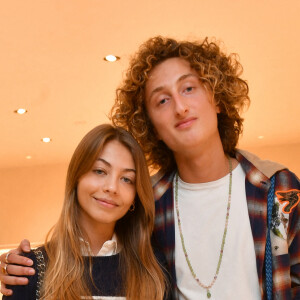 Exclusif - Stella Belmondo, Joalukas Noah lors de la présentation de la collection capsule de la maison Lanvin "Poetry in Motion", une nouvelle ligne jeune "surfer" , à la boutique Lanvin à Paris.