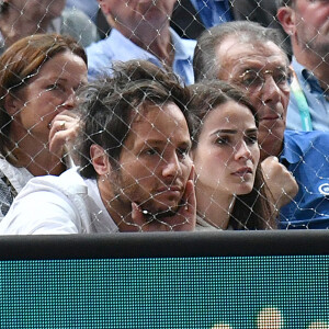 Une très belle déclaration 
Vianney et sa femme Catherine Robert en tribune lors du tournoi de tennis "Rolex Paris Masters 2022" à Bercy AccorHotels Arena à Paris le 2 novembre 2022. © Veeren/Bestimage