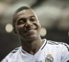 Le jour de la commercialisation de son maillot, le Real Madrid aurait engrangé 900 000 euros
 
Kylian Mbappé - Match de football "Real Madrid vs Atalanta" lors de la Supercoupe de l'UEFA. Le 14 août 2024 © Elyxandro CEGARRA / Panoramic / Bestimage