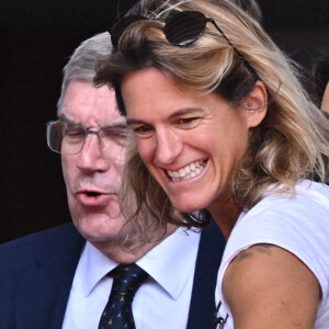 "Bon anniversaire mon grand. On fait nos JO à nous", écrit Amélie Mauresmo avec tendresse.
Amélie Mauresmo assiste à la finale du simple messieurs des Jeux olympiques d'été de Paris 2024 à Roland Garros le 4 août 2024 à Paris, France. Photo par Laurent Zabulon/ABACAPRESS.COM