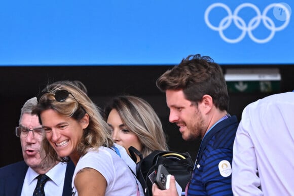 "Bon anniversaire mon grand. On fait nos JO à nous", écrit Amélie Mauresmo avec tendresse.
Amélie Mauresmo assiste à la finale du simple messieurs des Jeux olympiques d'été de Paris 2024 à Roland Garros le 4 août 2024 à Paris, France. Photo par Laurent Zabulon/ABACAPRESS.COM