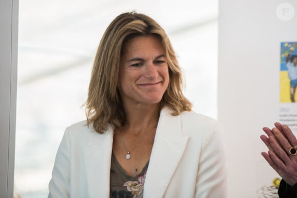 Amélie Mauresmo assiste à la cérémonie de remise du prix Denis Lalanne à Christian Despont lors des Internationaux de France Roland Garros 2023 le 29 mai 2023 à Paris, France. Photo par Nasser Berzane/ABACAPRESS.COM