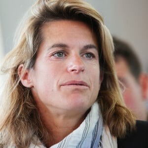 Amélie Mauresmo, directrice du tournoi de Roland-Garros, assiste au tirage au sort de Roland-Garros 2023 le 25 mai 2023 à Paris, France. Photo par Nasser Berzane/ABACAPRESS.COM