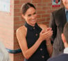 C'est un petit détail sur la tenue de Meghan Markle...
Bogota, COLOMBIE - Le prince Harry, duc de Sussex, Meghan Markle, duchesse de Sussex, lors d'une réunion avec la vice-présidente Francia Marquez et son partenaire Rafael Yerney Pinillo à Bogota, au premier jour de leur visite de quatre jours en Colombie - Photo de pool par Courtesy of the Vice President's Office for DPPA (Bureau de la vice-présidente pour le DPPA). Sur la photo : Prince Harry, Meghan Markle, Francia Márquez