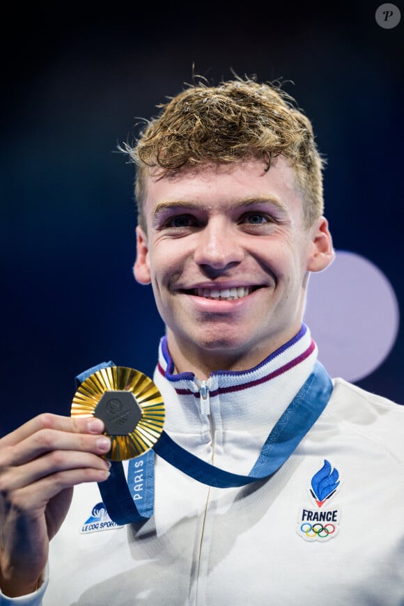 Véritable sensation des Jeux Olympiques de Paris 2024, le champion a remporté pas moins de quatre médailles d'or. 
Léon Marchand lors des Jeux olympiques de Paris 2024. (Credit Image: © Joel Marklund/Bildbyran via ZUMA Press)